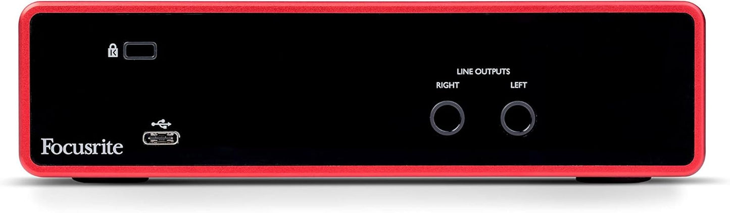 Focusrite Scarlett 2i2 Studio Bundle Audio Interface CR4-X Monitors