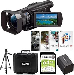 Sony FDR-AX100 4K UHD Camcorder Content Creator Bundle