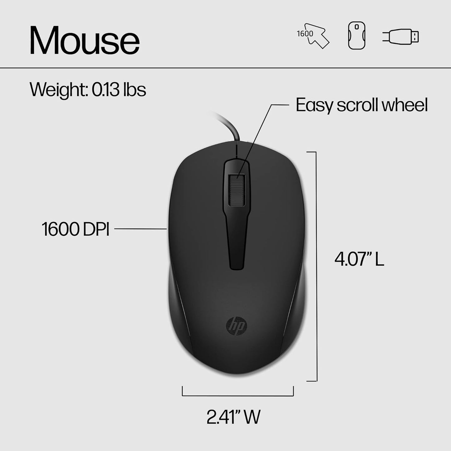 HP 240J7AA#ABL Wired Keyboard and Mouse Combo