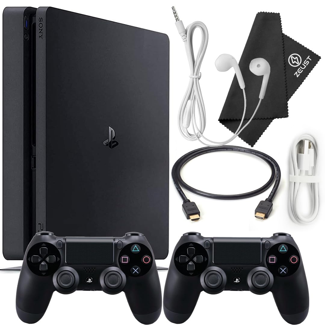 Sony CUH-2200 PlayStation 4 Slim 1TB Bundle (Renewed)
