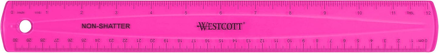 Westcott 14381 Shatterproof 12-Inch Ruler
