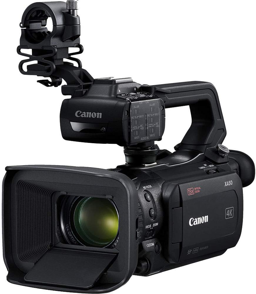 Canon XA50 Professional UHD 4K Camcorder - Battery Bundle - Renewed