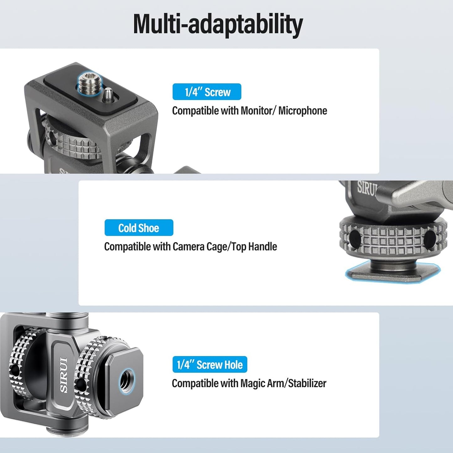 Sirui SC-MC Camera Monitor Mount Cold Shoe Adjustable