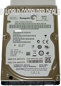 Lenovo 45N7032 320GB 7200RPM SATA Hard Drive — main product image