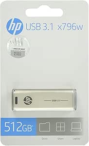 HP HPFD796L-512 512GB USB 3.1 Flash Drive X796 — main product image