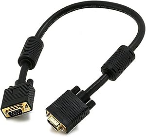 Monoprice 105361 SVGA Monitor Cable 1.5ft, 2-Pack