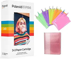 Polaroid Hi-Print 2X3 Photo Paper Cartridge + Album & Frames Kit