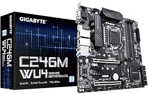 Gigabyte C246M-WU4 Micro ATX Server Motherboard Renewed