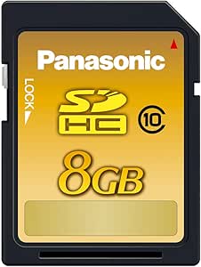 Panasonic RP-SDW08GU1K 8GB SDHC Class 10 Memory Card — main product image