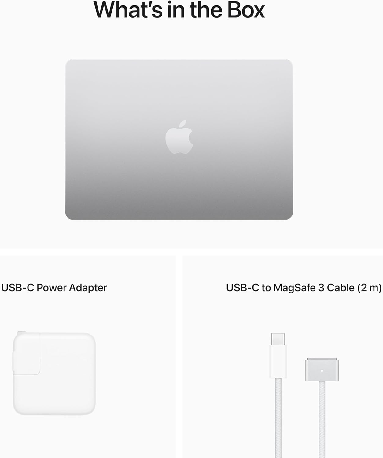 Apple MLY03LL/A 2022 MacBook Air: M2, 8GB, 512GB SSD, Silver