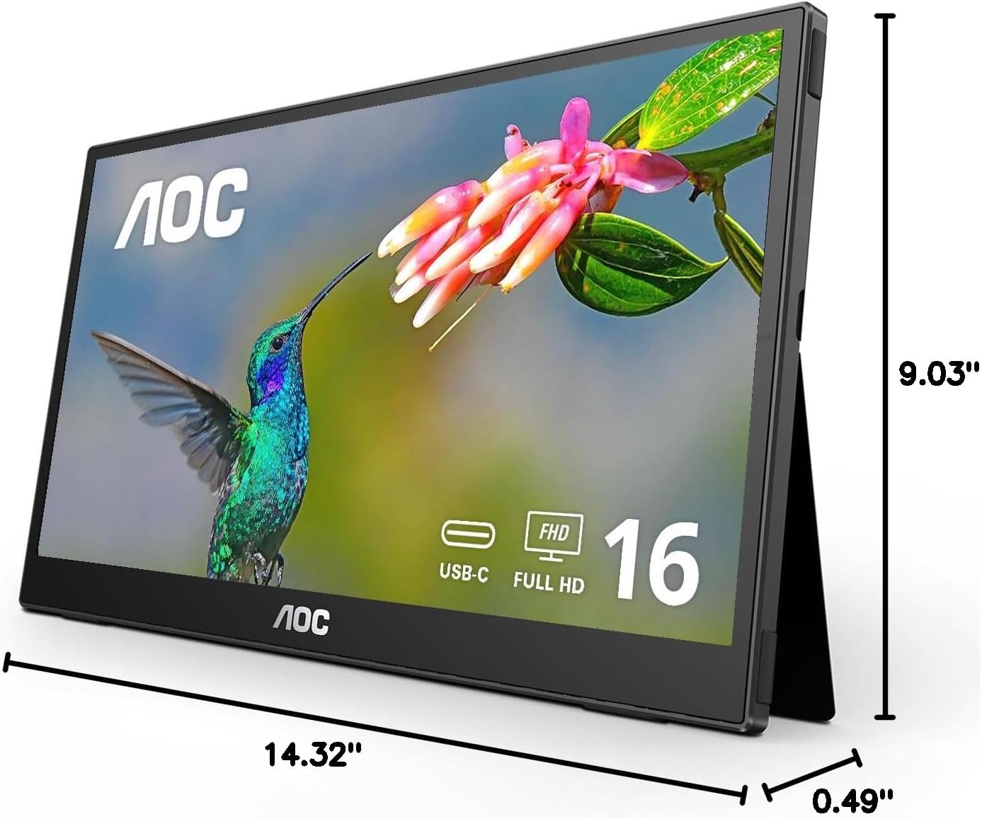 AOC 16T3EA 16" USB-C Portable IPS Monitor