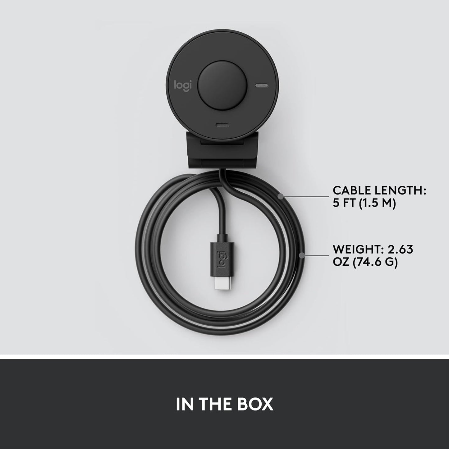 Logitech 960-001513 Brio 301 Full HD Webcam with Privacy Shutter