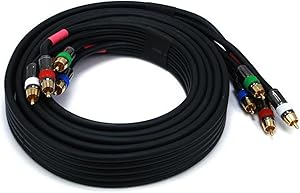 Monoprice 106309 Premium 5-RCA Component Video Cable
