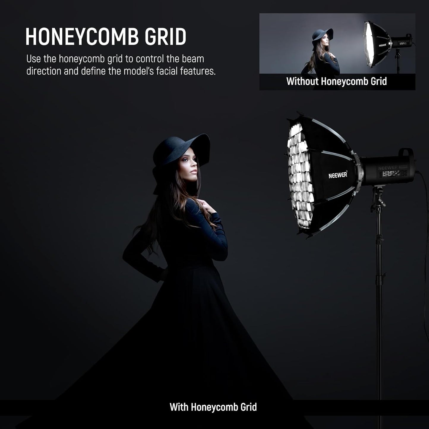 Neewer NS22P 22-inch Octagonal Softbox Quick Release Bowens Mount