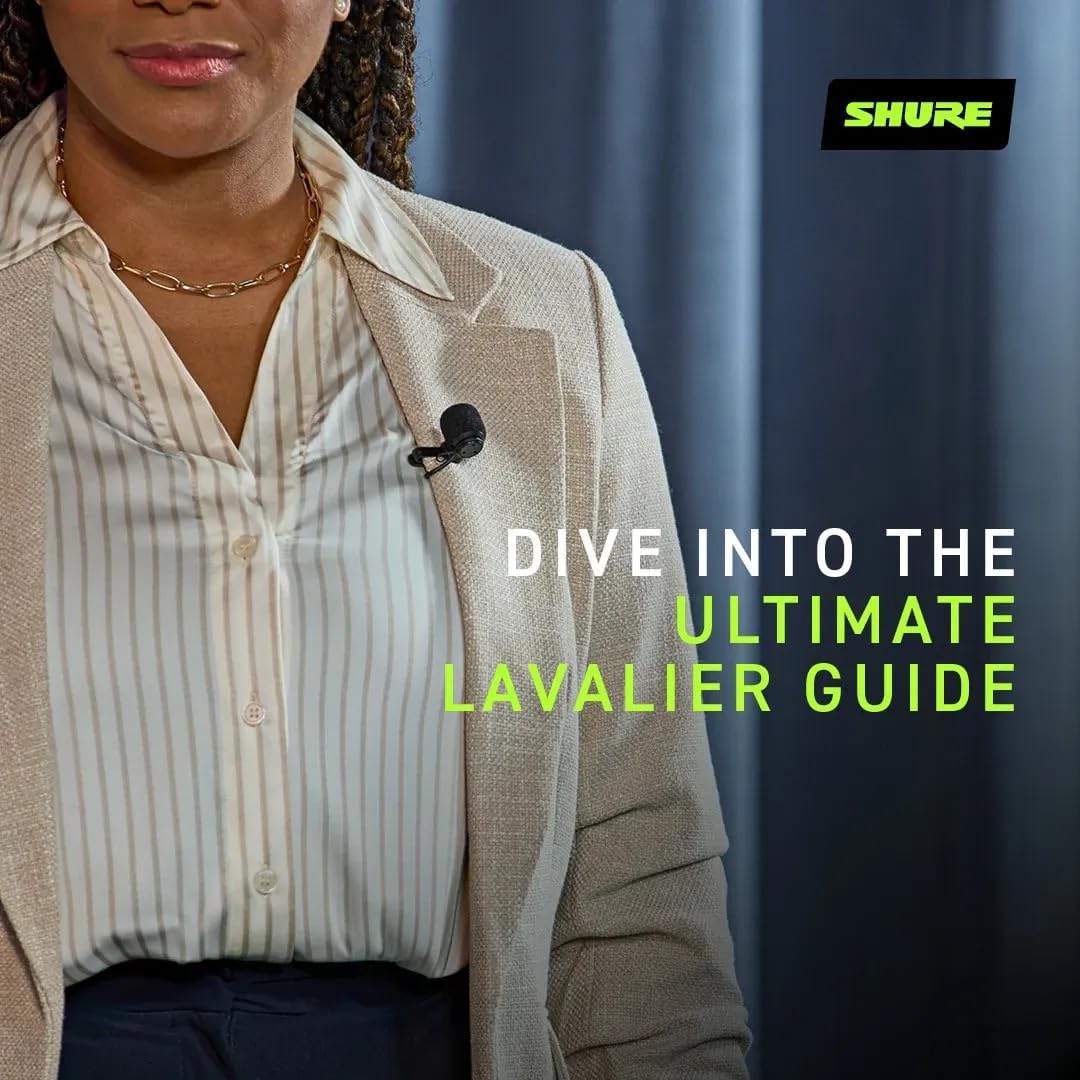 Shure WL184MB/S-TQG Lavalier Supercardioid Condenser Microphone