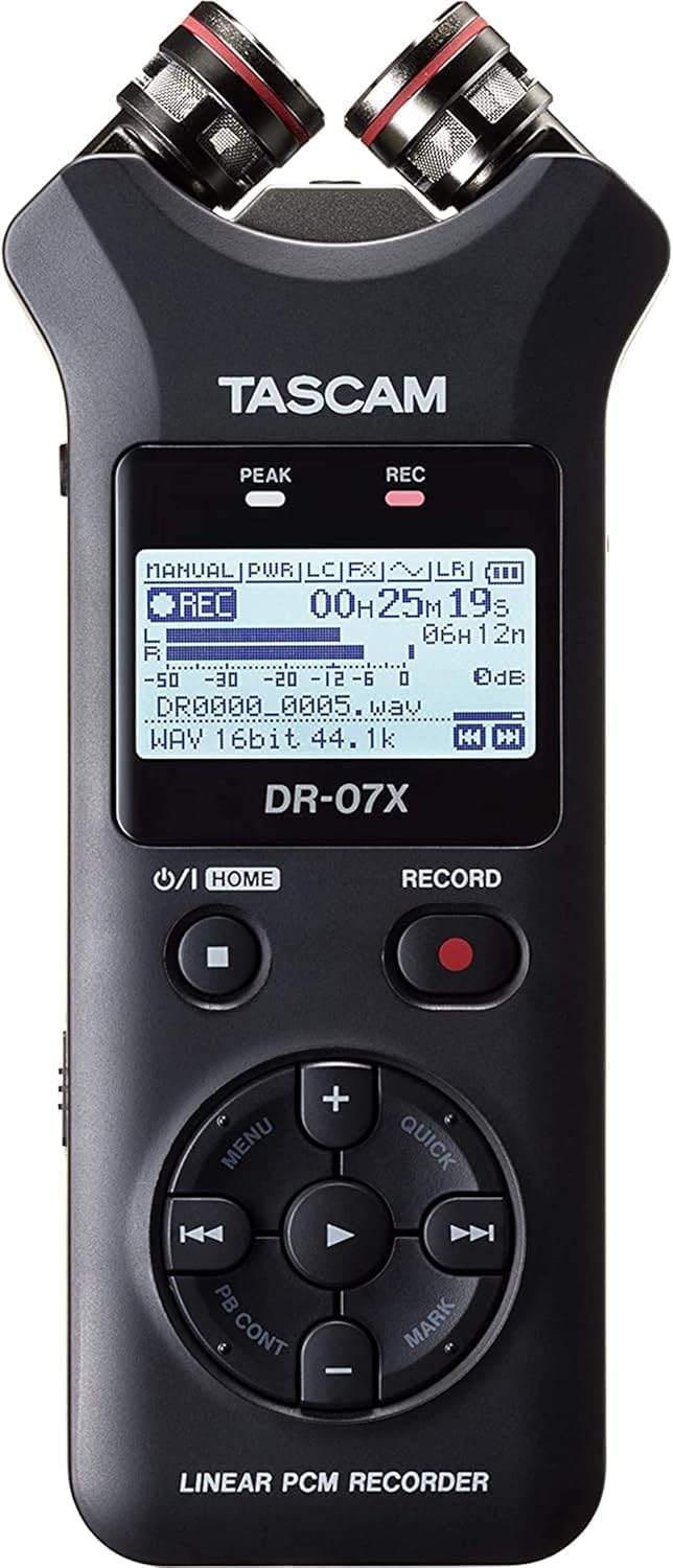Tascam DR-07X Handheld Digital Audio Recorder — main product image