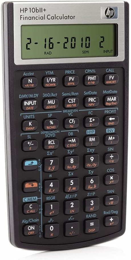 HP 10bII+ Financial Calculator (Renewed)