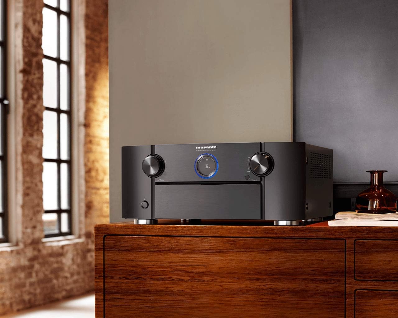 Marantz SR7015/U1B 9.2Ch 8K AV Receiver with HEOS