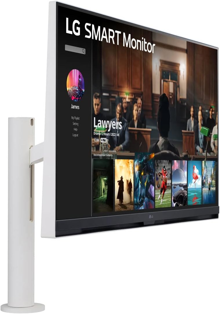 LG 32SQ780S-W.AUS 32" 4K UHD Smart Monitor Ergo Stand