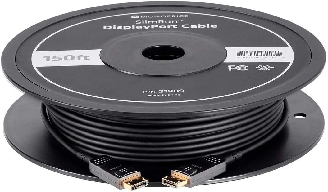 Monoprice 121805 SlimRun AV DisplayPort Cable 40ft