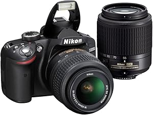 Nikon D3200 DSLR Camera with 18-55mm & 55-200mm Lenses — main product image