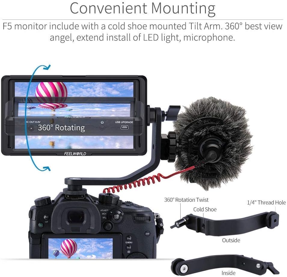 FEELWORLD F570 5" Camera Field Monitor 4K HDMI