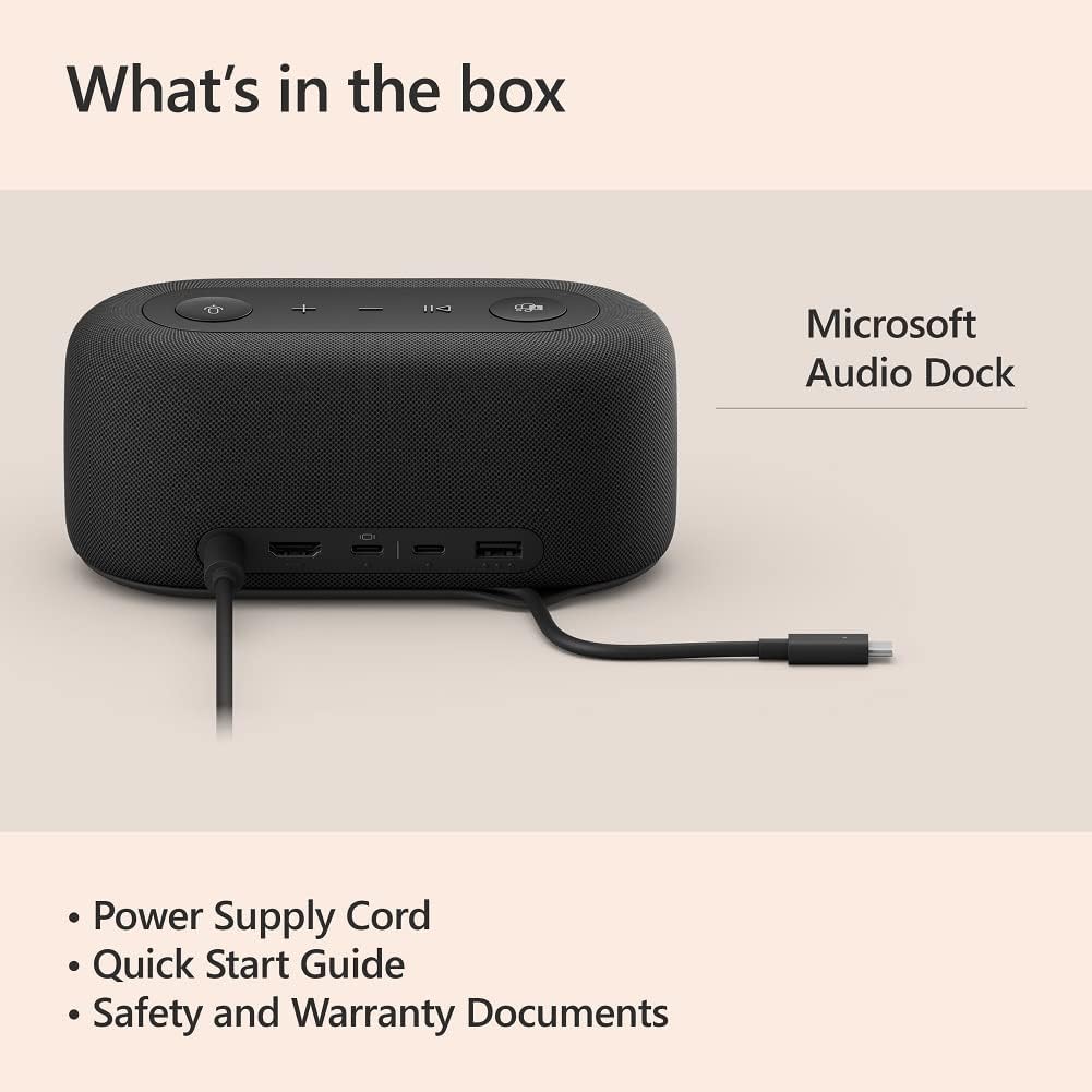 Microsoft IVF-00001 Audio Dock Speakerphone USB-C Hub
