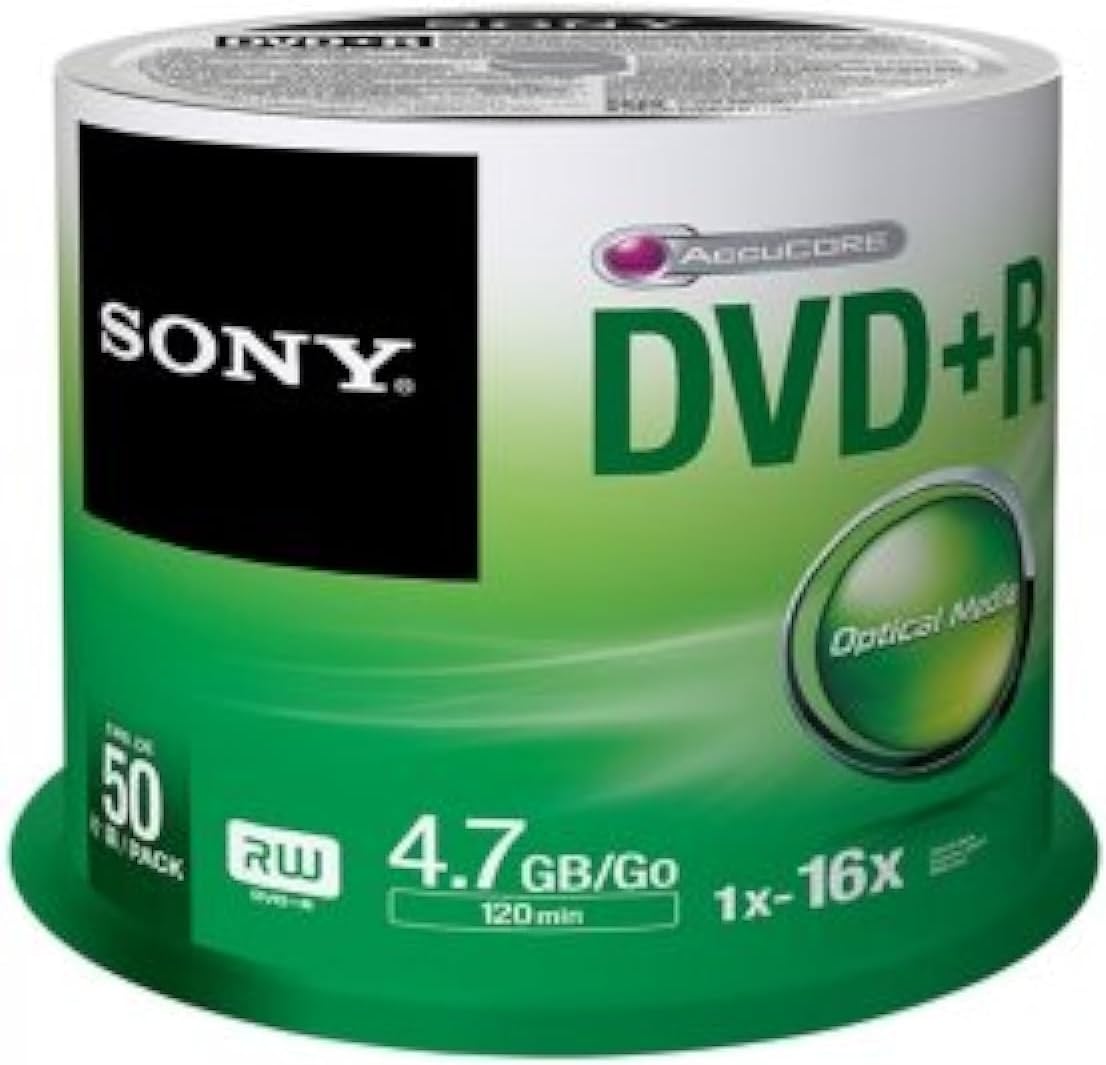 Sony 50DPR47SP 16x DVD+R 4.7GB 50-Pack Spindle