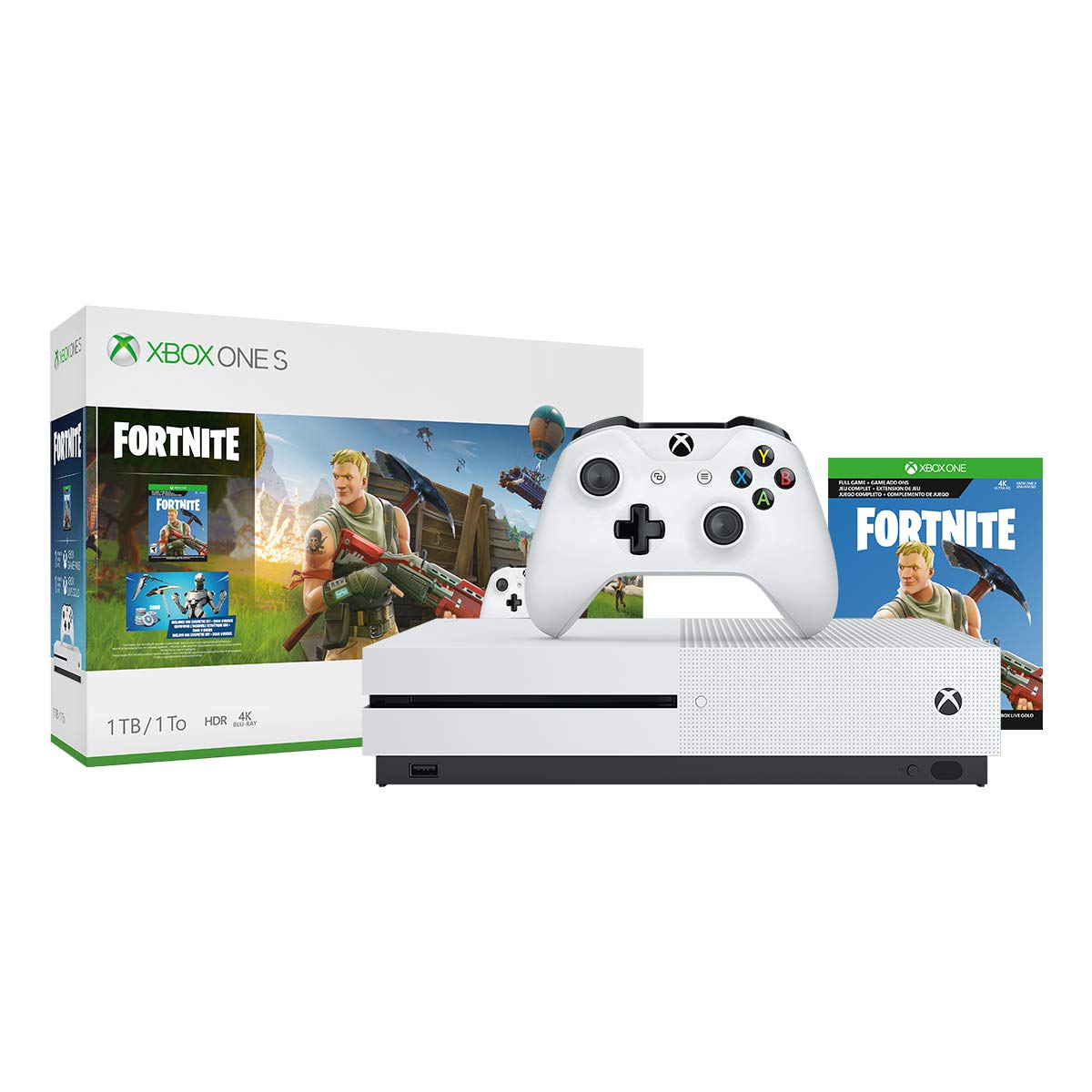 Microsoft Xbox One S 1TB Fortnite Bundle (Discontinued)