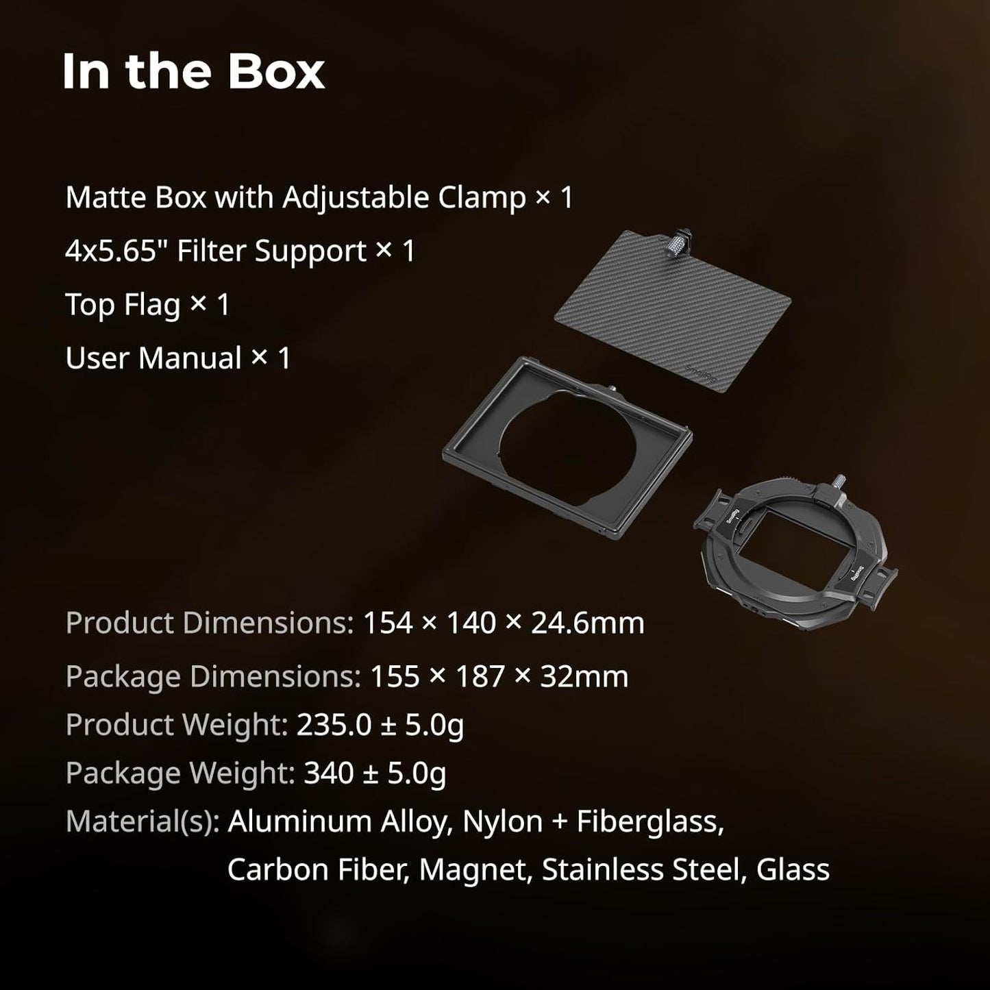 SmallRig 4409 Matte Box 67-82mm Adjustable Clamp