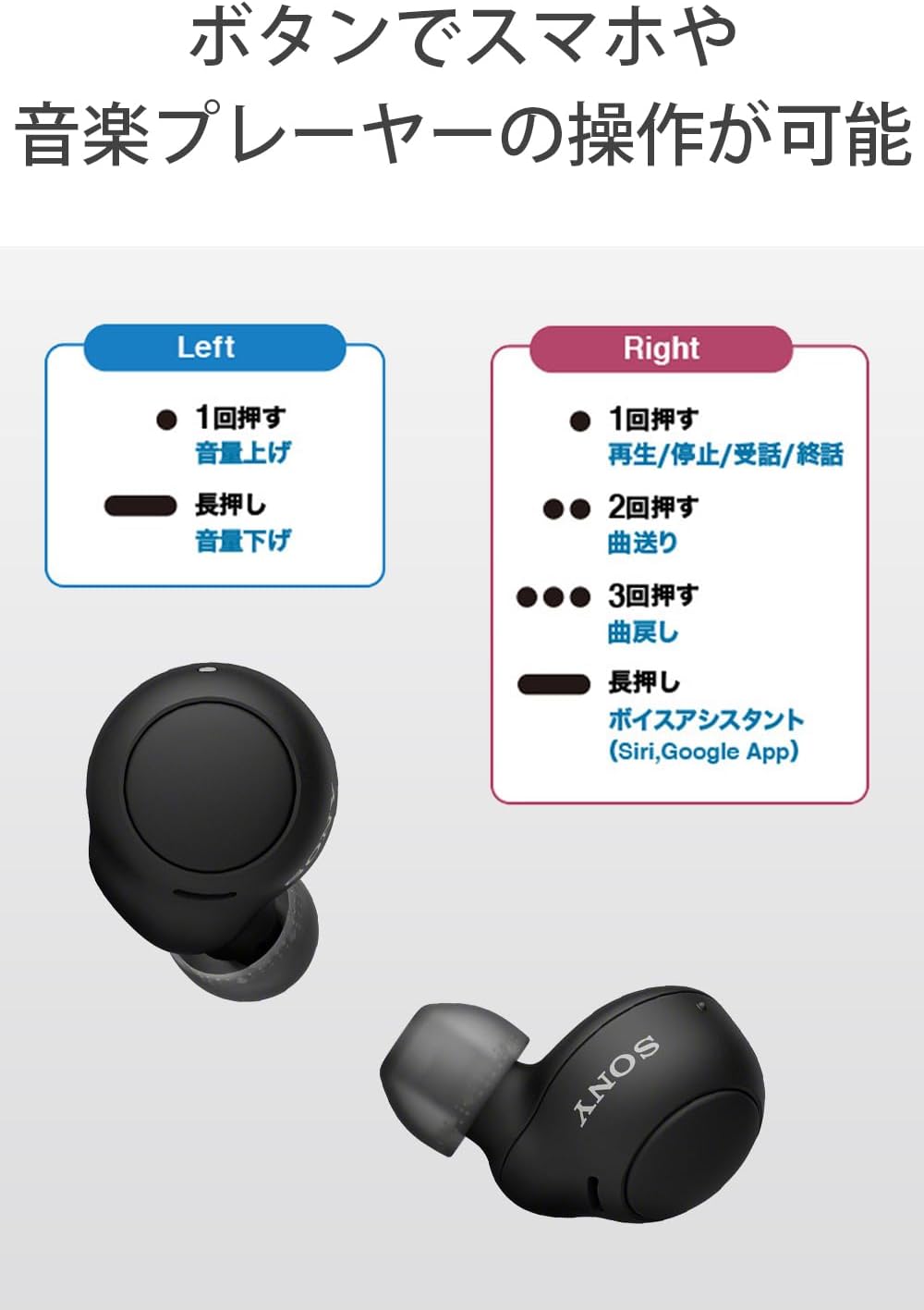 Sony WF-C500 BZ Truly Wireless Earbuds Black