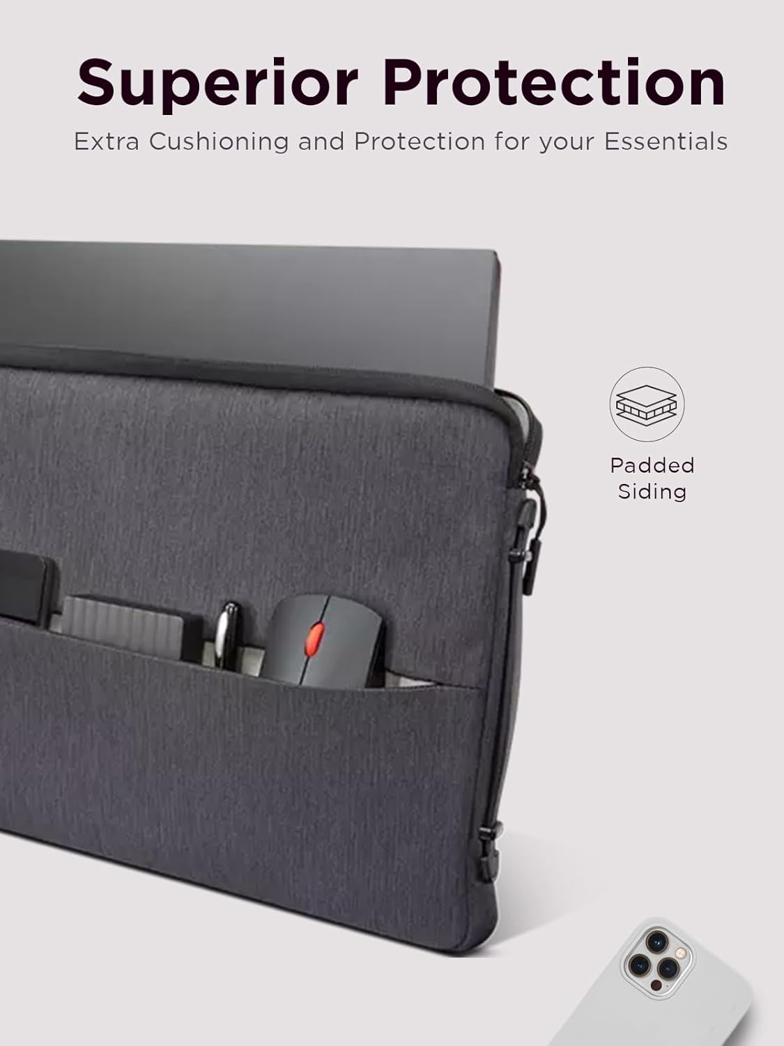 Lenovo GX40Z50940 Urban Laptop Sleeve 13-Inch Charcoal Grey