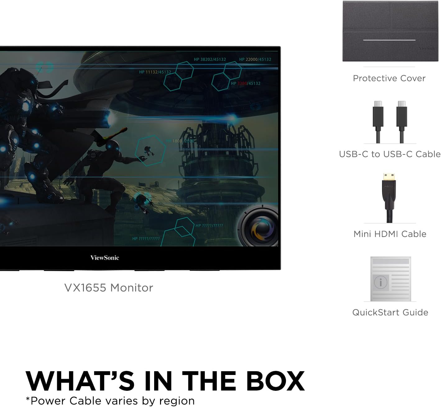 ViewSonic VX1655 15.6" Portable FHD IPS Monitor