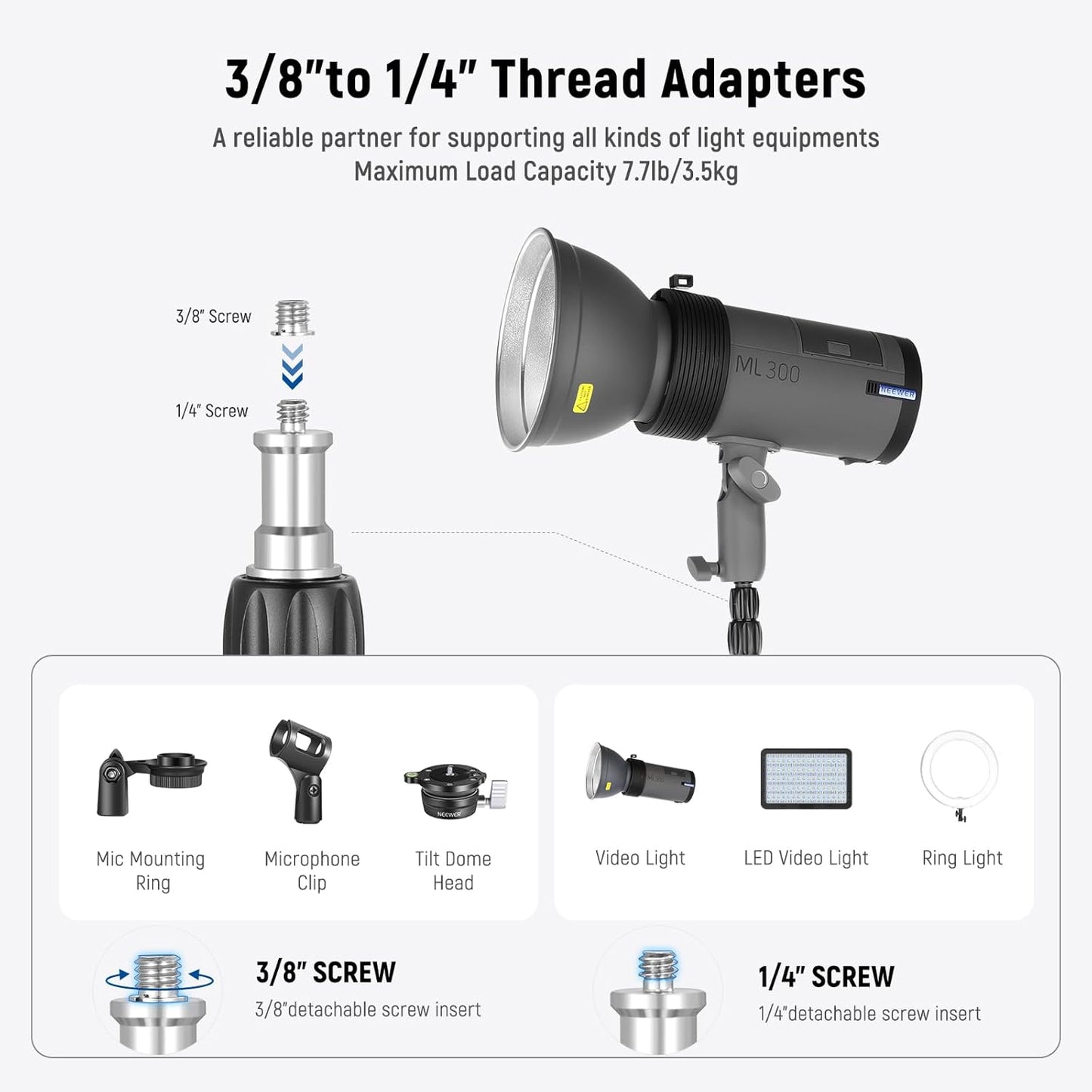 Neewer ST210RA 86.5" Aluminum Alloy Light Stand