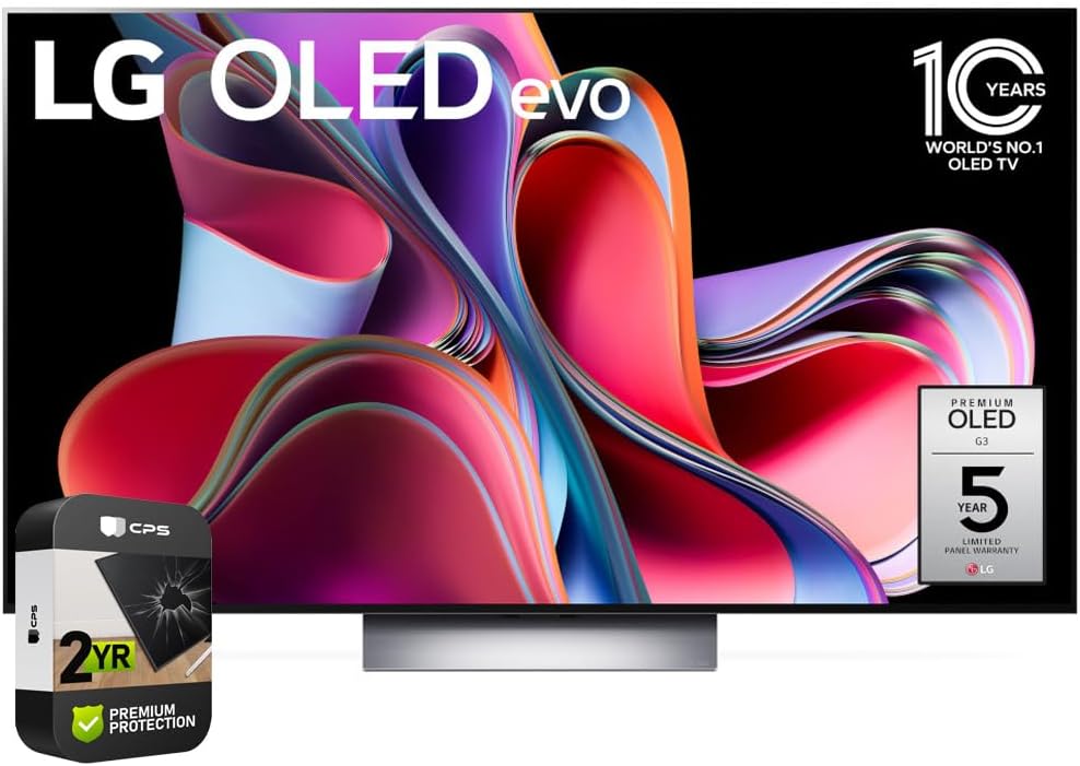LG OLED65G3PUA OLED evo G3 4K Smart TV Renewed Bundle
