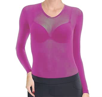 Lupo 00800-001-5552-xl Women's Second Skin Long Sleeve Sheer Top — main product image
