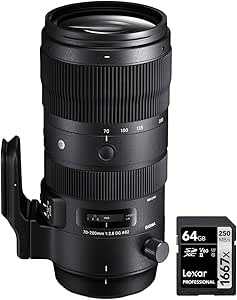 Sigma E10SG70200SF28EOS 70-200mm f/2.8 Canon EF Lens Bundle