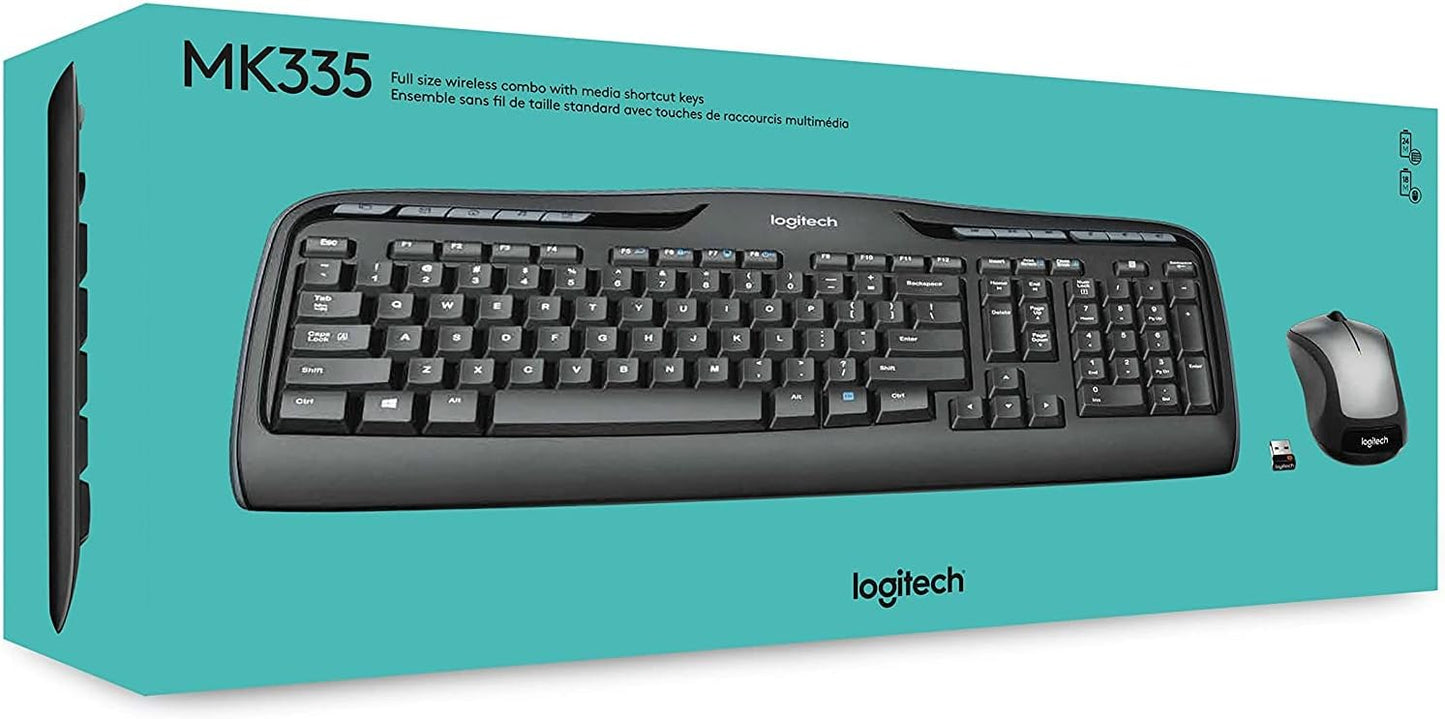 Logitech 920-008478 MK335 Wireless Keyboard and Mouse Combo