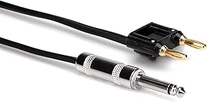 Hosa SKZ-605BN 5ft 1/4" TS to Banana Speaker Cable