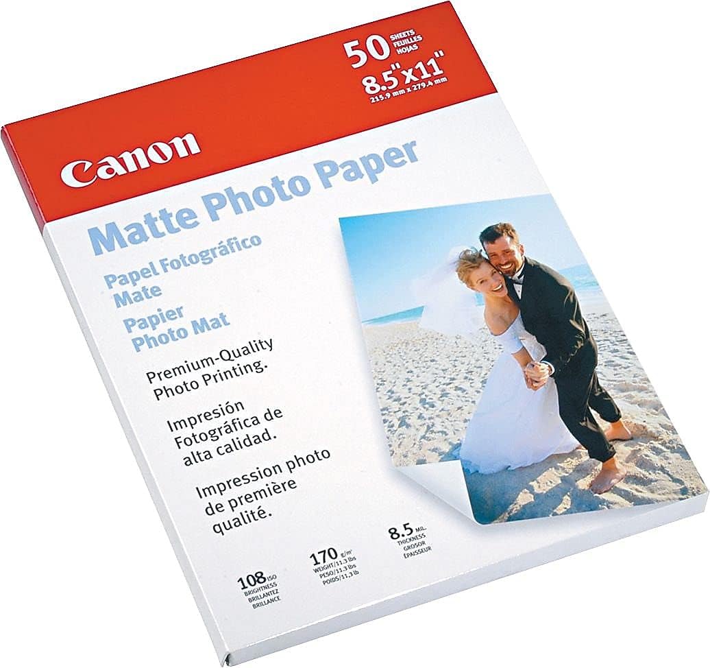 Canon 7981A004 Photo Paper Plus Matte 8.5x11 50 Sheets