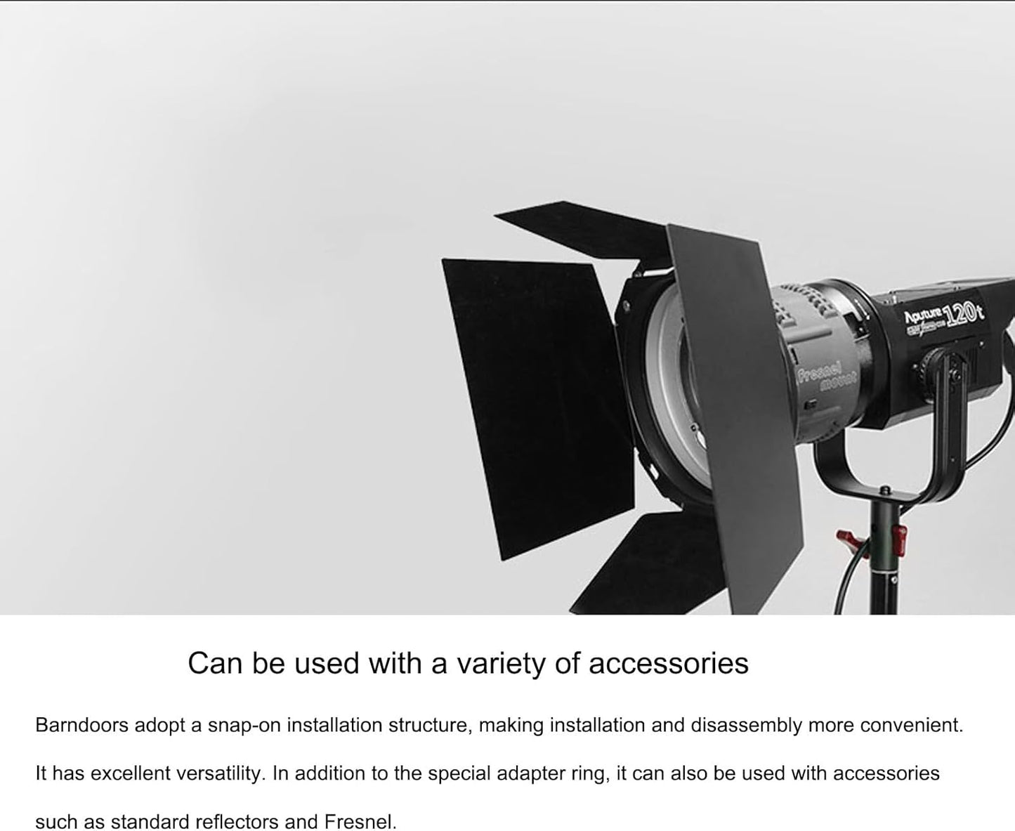 Aputure Barn Doors with Color Gels for Bowens Mount Lights