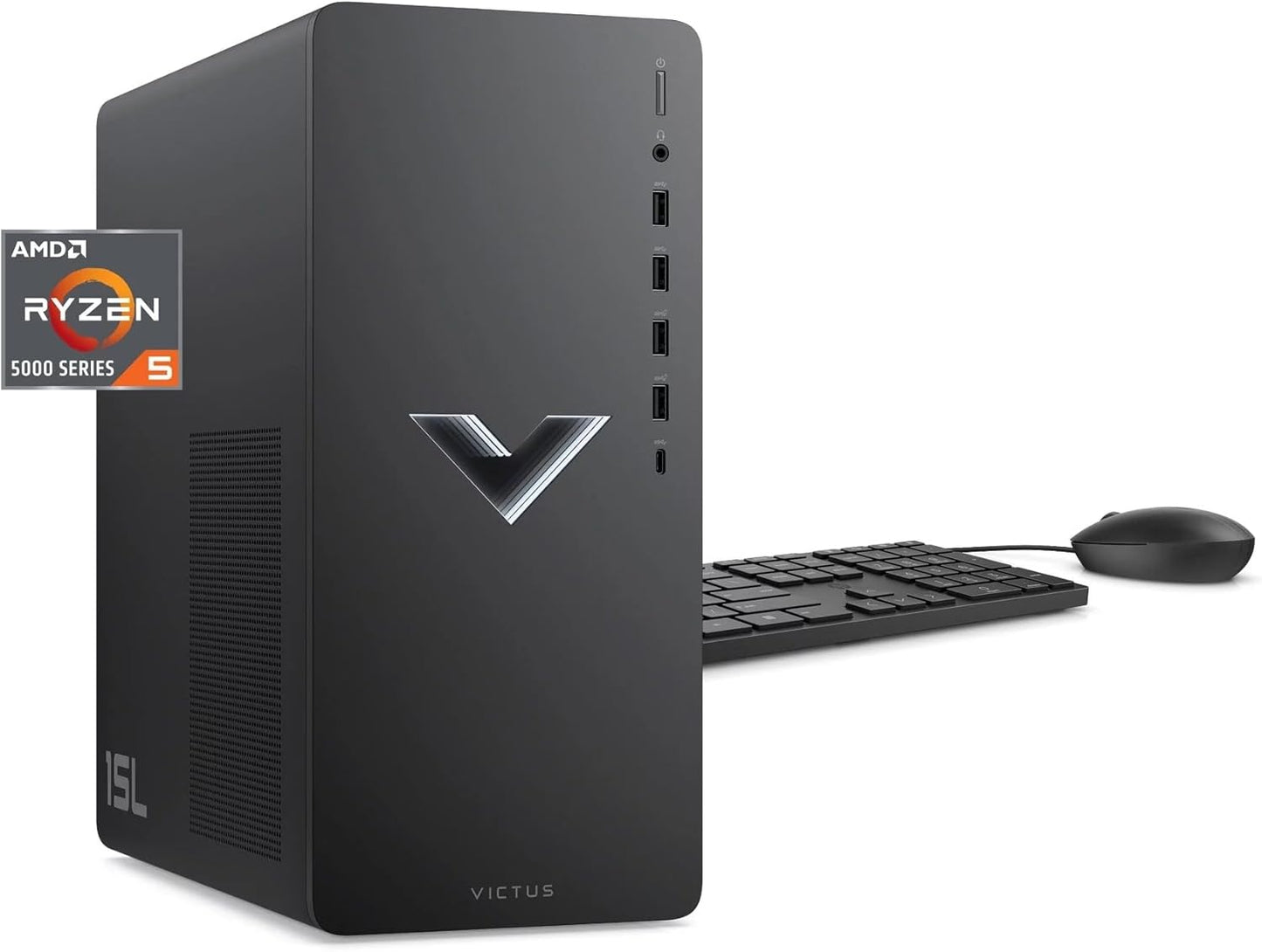 HP HP 2023 Victus 15L Gaming Desktop Ryzen 5 RX6400