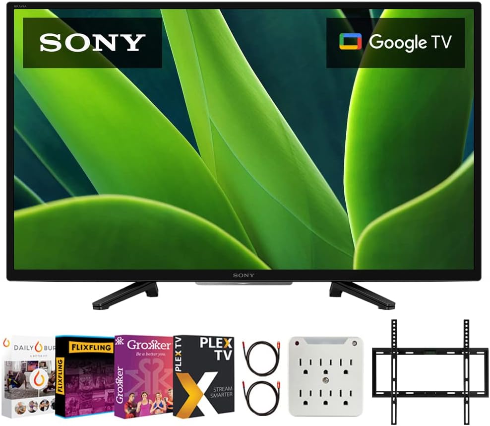 Sony E6SNKD32W830K 32-inch HD LED Google TV Bundle