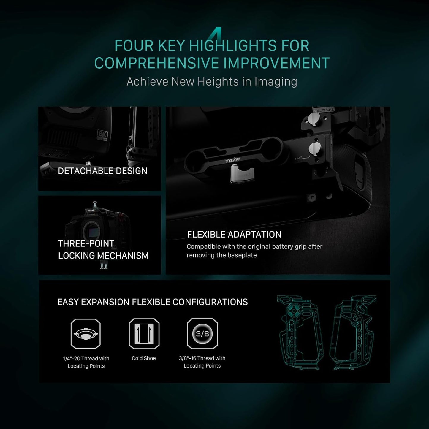 Tilta Blackmagic 6K Cinema Camera Cage Basic Kit