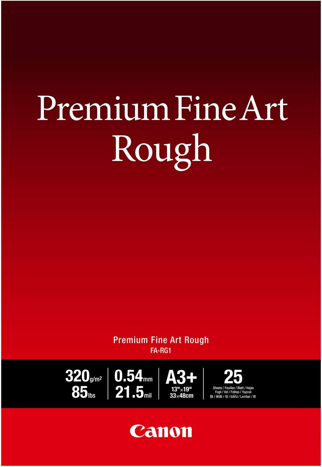 Canon 4562C004 Premium Fine Art Rough Paper 13x19 25 Sheets