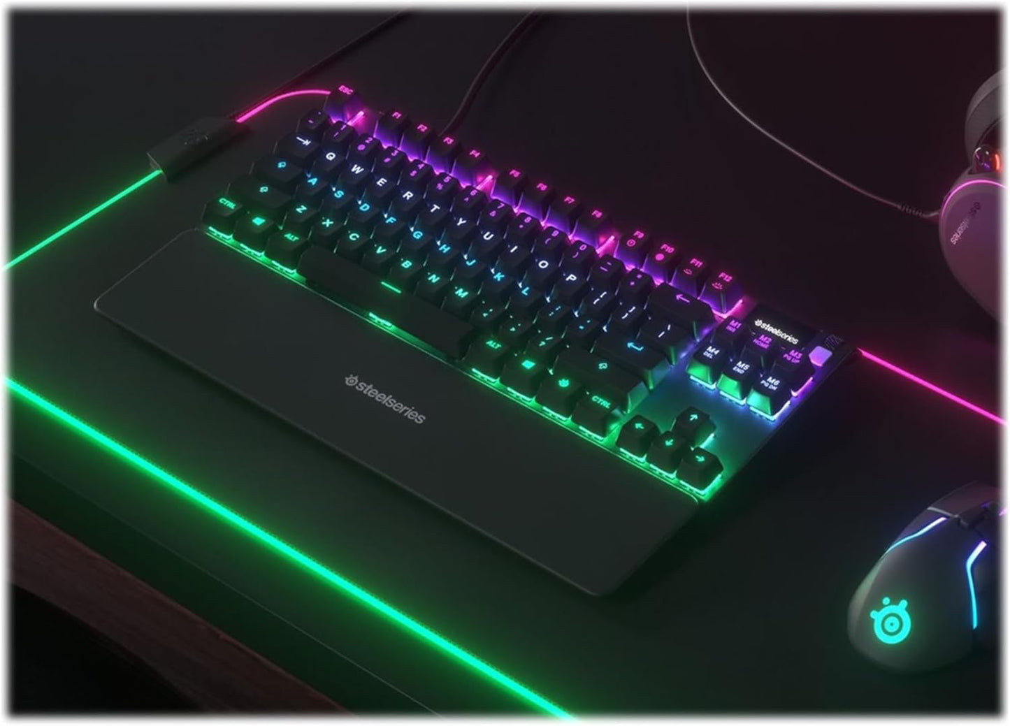 SteelSeries 64646 Apex 7 TKL Mechanical Gaming Keyboard Red Switch