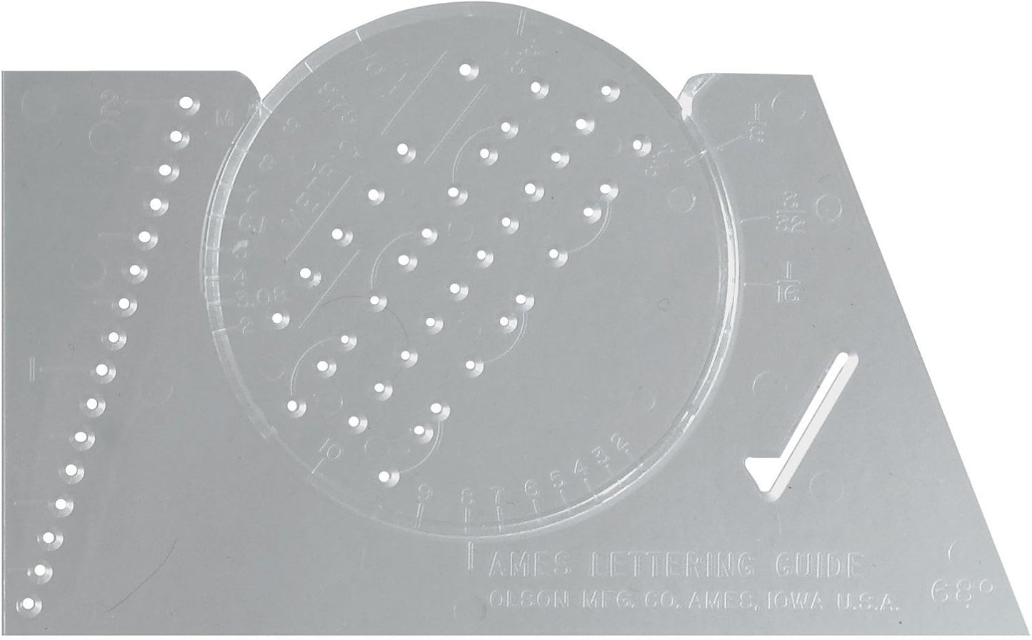 Westcott ALG-1 Lettering Stenciling Template Drafting Tool