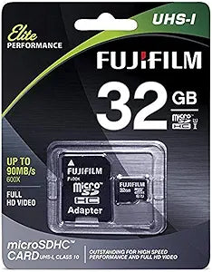 Fujifilm Elite 32GB microSDHC UHS-1 Memory Card 90MB/s