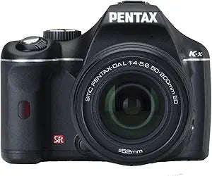 Pentax K-x Digital SLR Camera with 18-55mm & 50-200mm Lenses — main product image