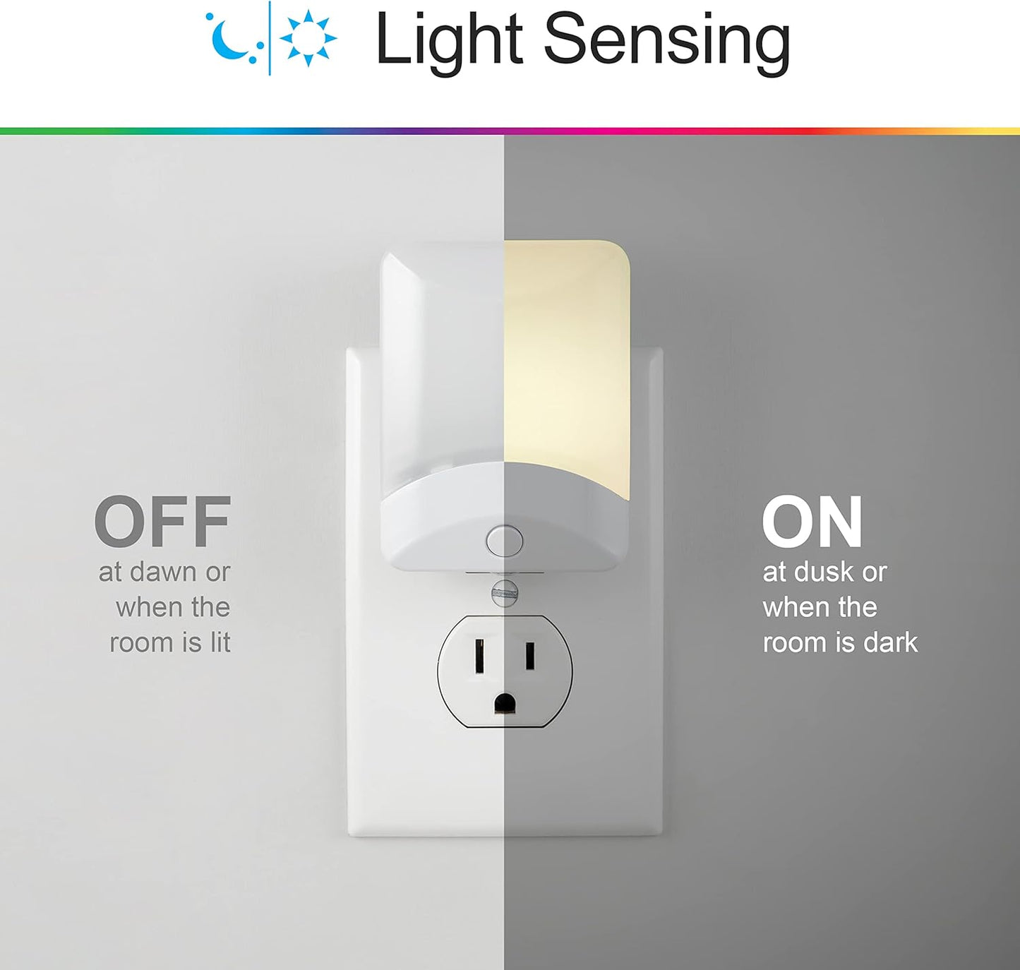 GE 34693 Color-Changing LED Night Light Dusk to Dawn